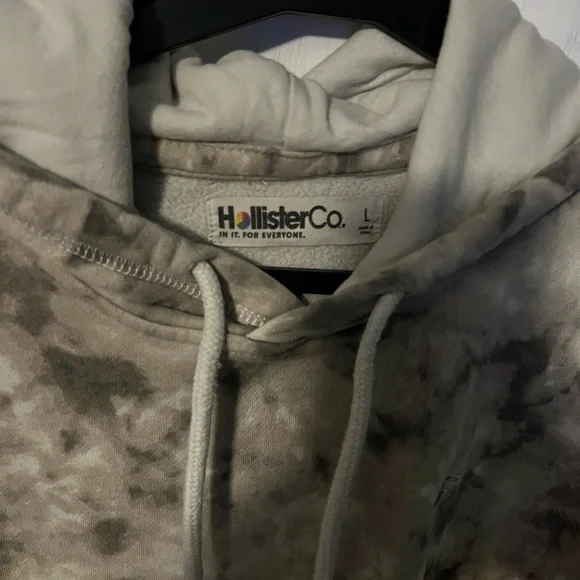 Hollister Grey Hoodie Size Large - Picture 2 of 4